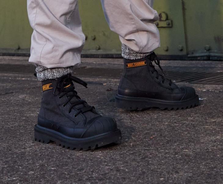 Caterpillar X Nigel Cabourn omaha botu erkekler siyah | gündelik çizmeler VL4F198