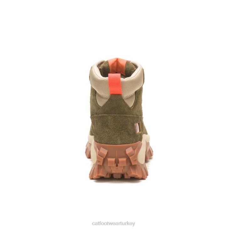Caterpillar davetsiz misafir kat çizme erkekler koyu zeytin | gündelik çizmeler VL4F178