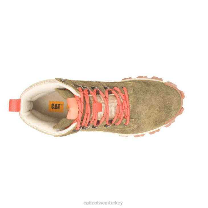 Caterpillar davetsiz misafir kat çizme erkekler koyu zeytin | gündelik çizmeler VL4F178