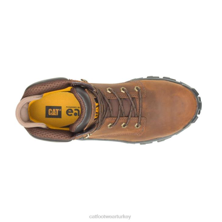 Caterpillar Invader hi çelik burunlu iş botu erkekler koyu kahverengi | iş botları VL4F7