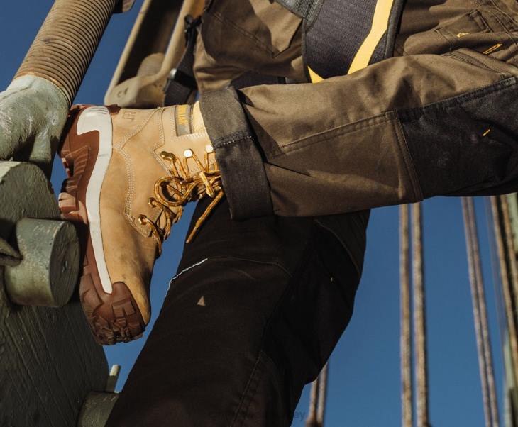 Caterpillar Invader hi çelik burunlu iş botu erkekler koyu kahverengi | iş botları VL4F7