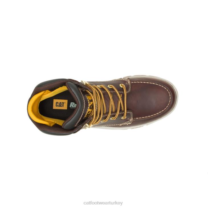 Caterpillar darbelere dayanıklı iş botu erkekler keşiş kahverengi | iş botları VL4F57