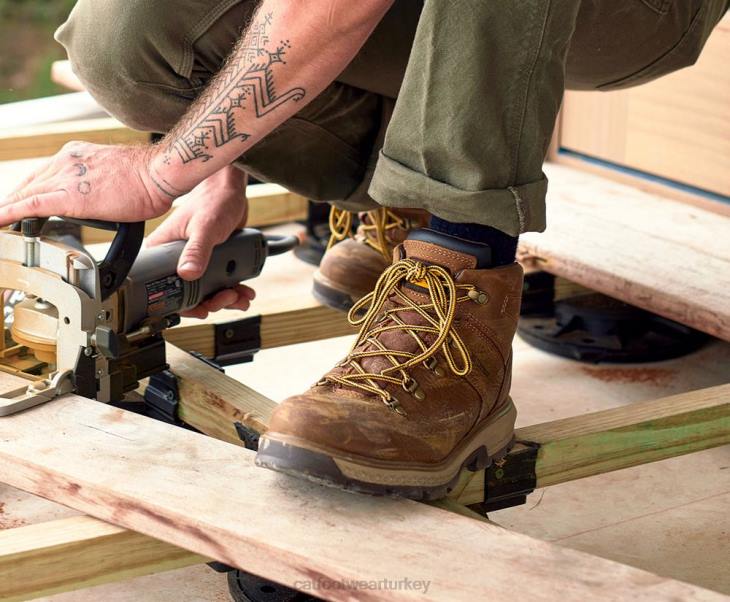 Caterpillar fuar uzun yürüyüşe çıkan kimse su geçirmez alaşım burunlu iş botu erkekler piramit | iş botları VL4F58