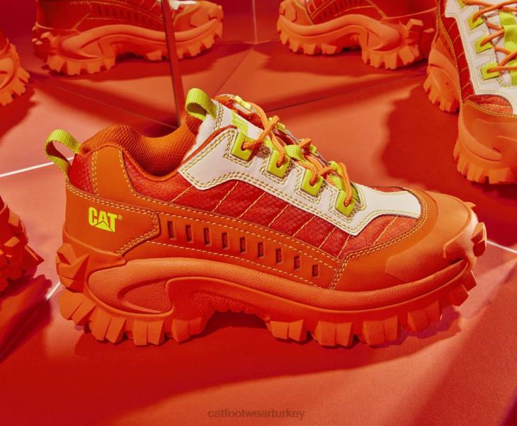 Caterpillar davetsiz misafir kompresörlü ayakkabı erkekler kızıl aynak | rahat tıknaz spor ayakkabı VL4F119