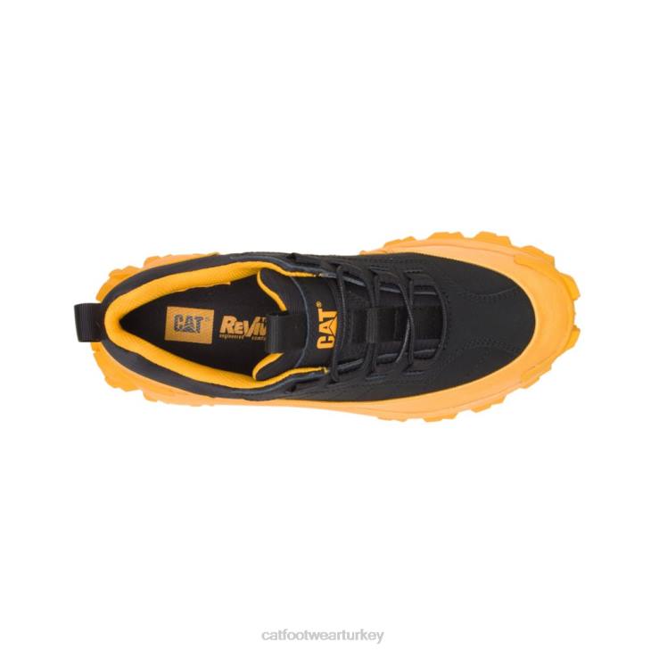 Caterpillar davetsiz misafir su geçirmez galoş erkekler kedi sarı/siyah | su geçirmez VL4F123