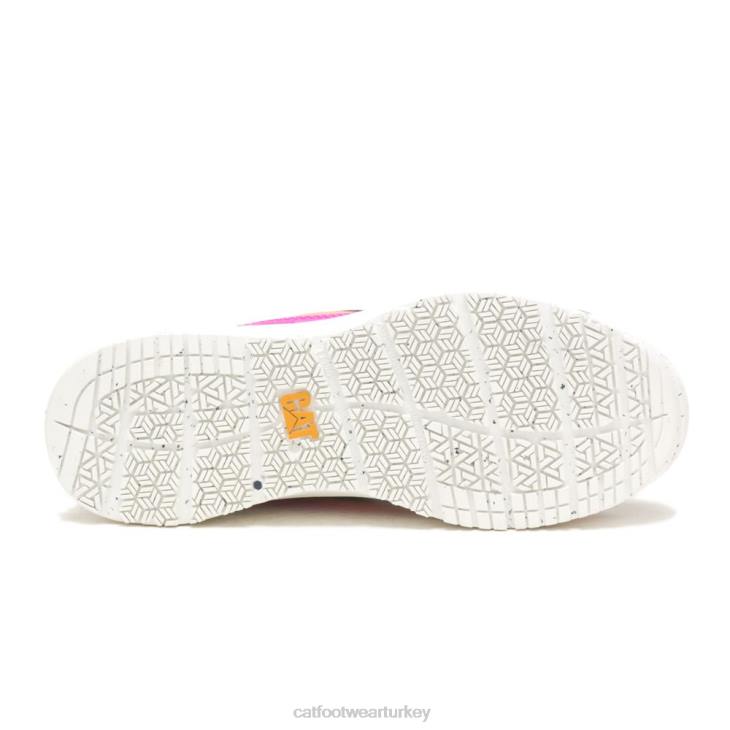 Caterpillar düzene koşucu karbon kompozit burunlu iş ayakkabısı kadınlar siyah/pembe | iş ayakkabısı VL4F289