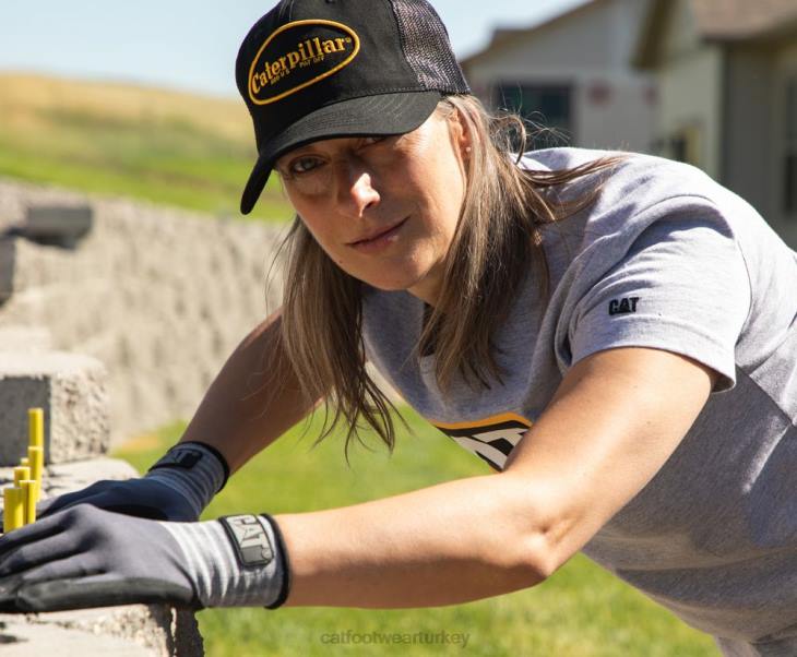 Caterpillar dizel güç tişörtü kadınlar gri | üstler ve dış giyim VL4F313