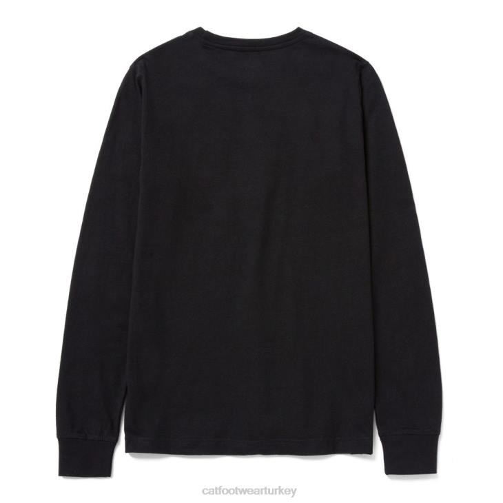 Caterpillar ticari marka afiş uzun kollu tişört kadınlar siyah | üstler ve dış giyim VL4F319