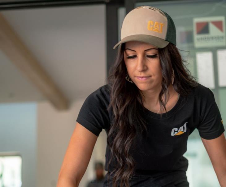 Caterpillar ticari marka tişörtü kadınlar gri | üstler ve dış giyim VL4F310